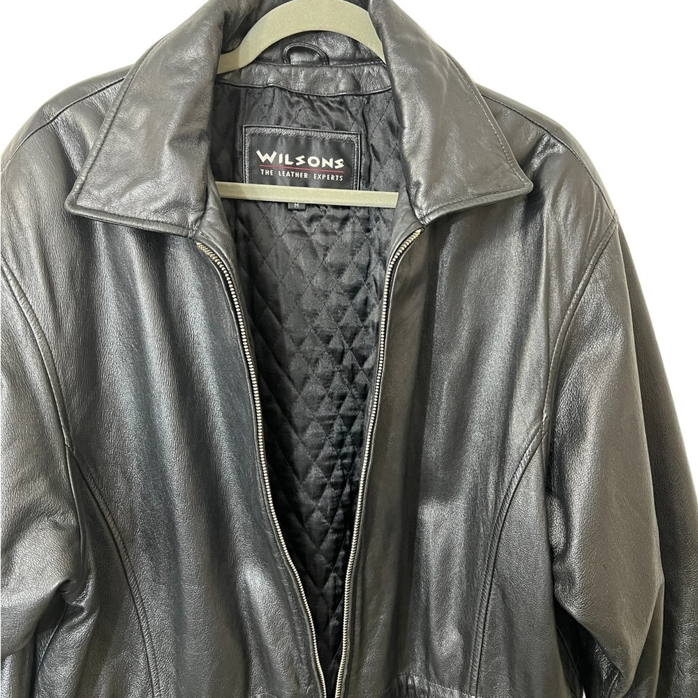 WILSON GENUINE LEATHER JACKET SIZE M IN GREAT TO EXCELLENT CONDITION☑️ - Picture 6 of 11